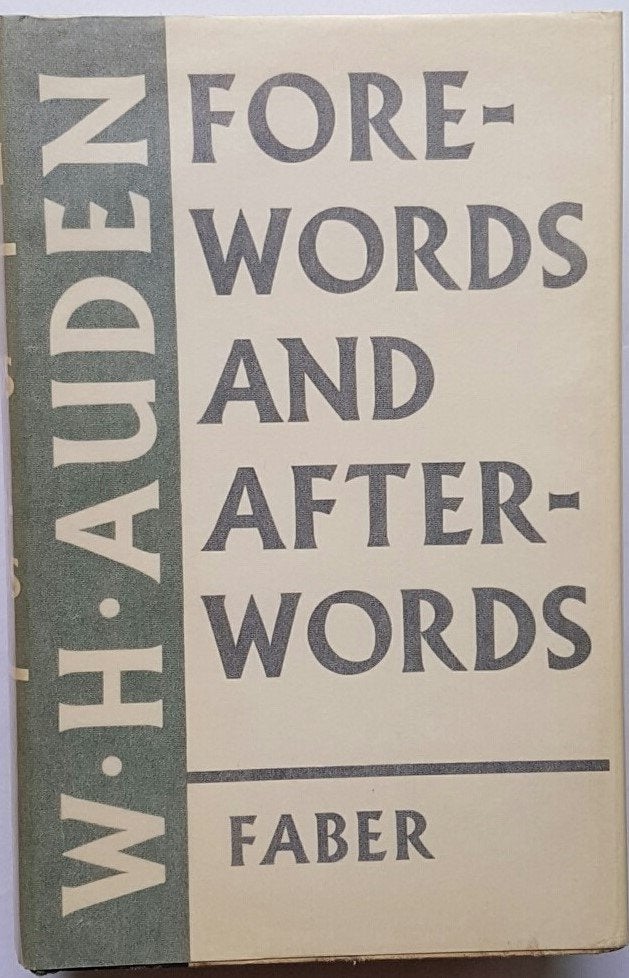 W.H. Auden - Forewords and afterwords, Ophalen of Verzenden, Zo goed als nieuw