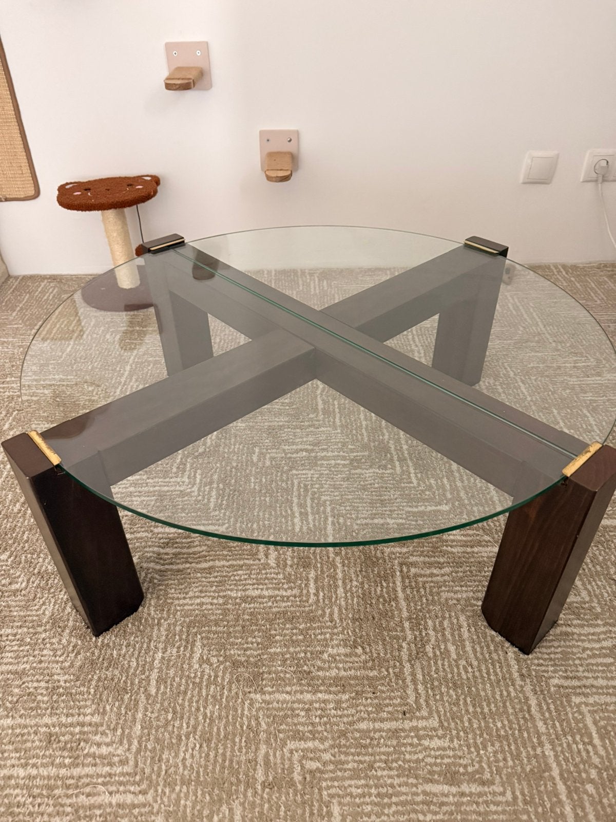H&m salontafel glas 90cm, Ophalen, 100 tot 150 cm, 50 tot 100 cm, Minder dan 50 cm