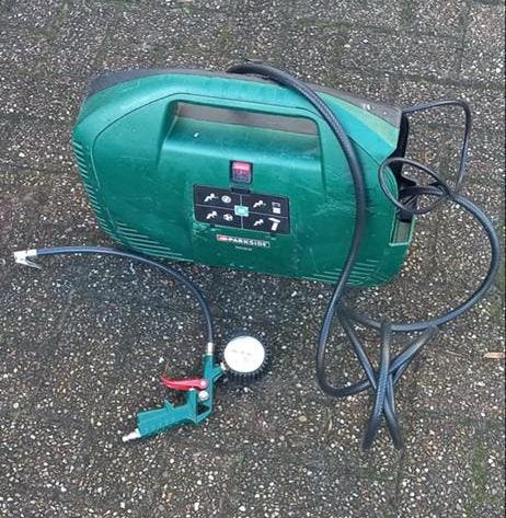 Parkside Compressor PKZ 180 B2 - Draagbaar en Compact, Doe-het-zelf en Verbouw, Compressors, Ophalen, Gebruikt, Minder dan 200 liter/min