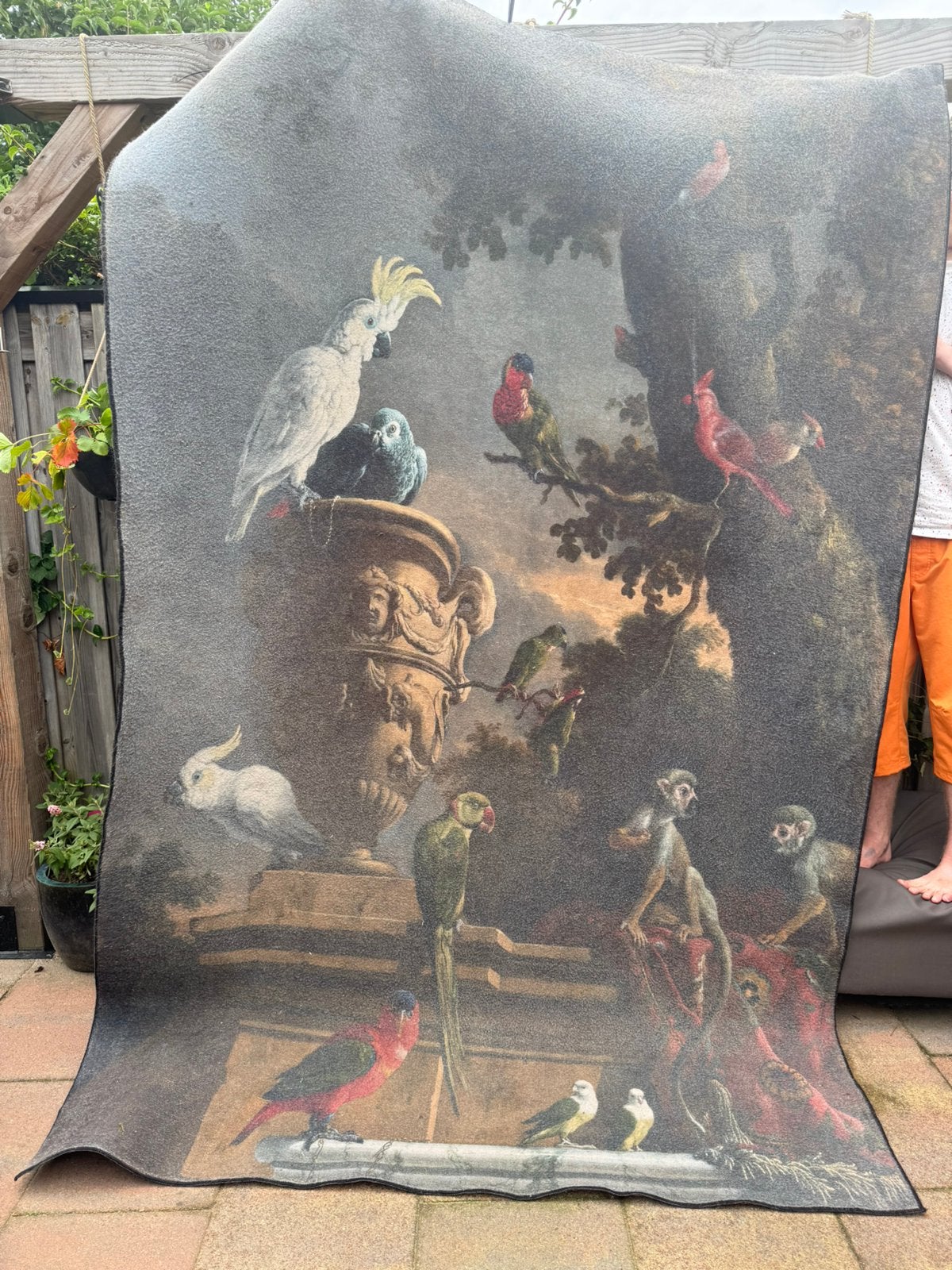 Groot vloerkleed De menagerie oude meesters 180 260, Ophalen, Zo goed als nieuw, Rechthoekig, 200 cm of meer