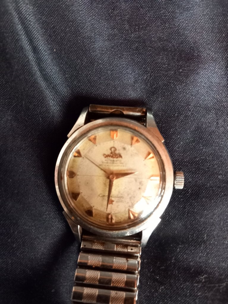 Omega Constellation Pie Pan, Overige materialen, Gebruikt, Polshorloge, Overige materialen