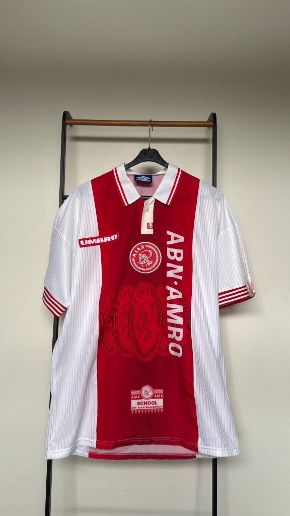 Origineel Ajax thuisshirt 1997/98 Umbro maat L – ABN AMRO, Maat L, Ophalen of Verzenden, Zo goed als nieuw, Shirt