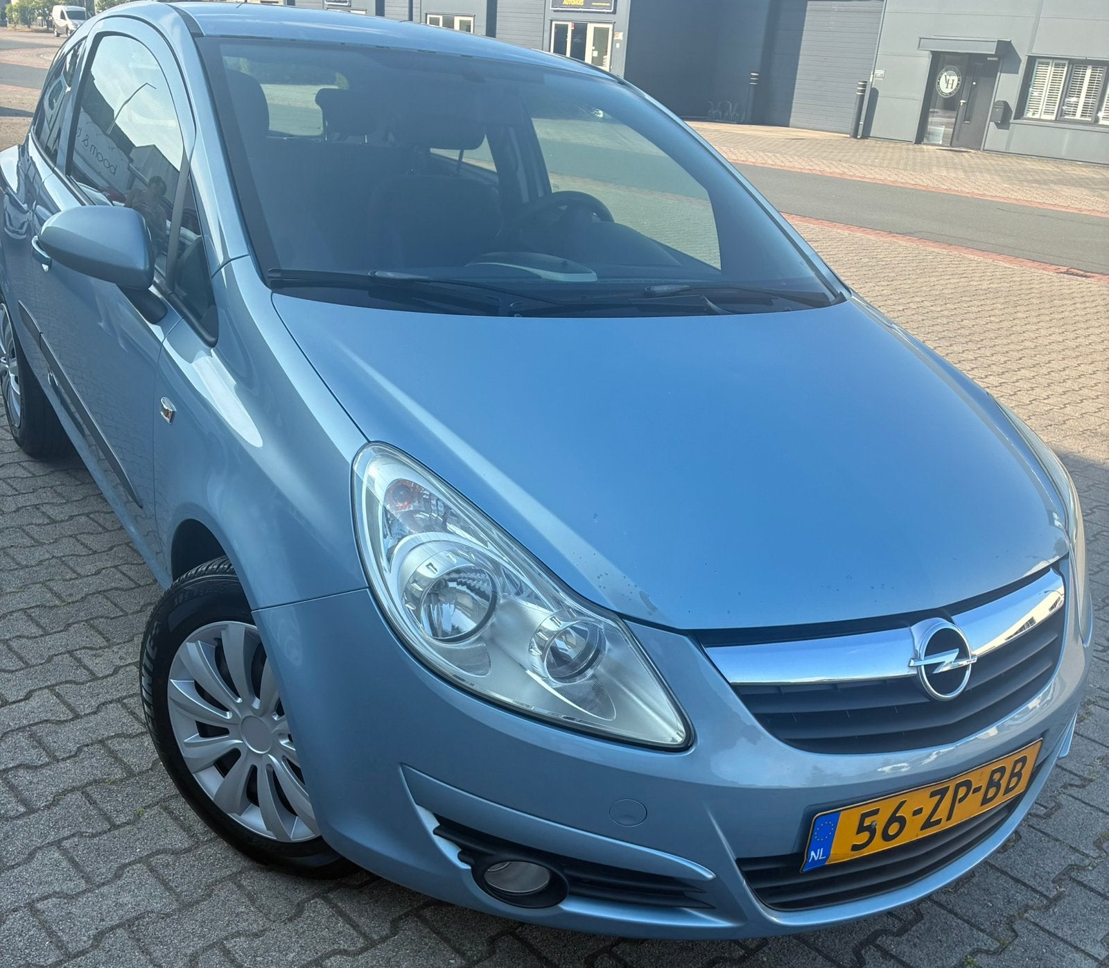 Opel Corsa 1.2 16V 2008 | Airco | 205.000 km, Auto's, Voorwielaandrijving, 450 kg, 40 €/maand, Blauw