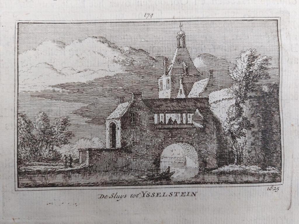 174 / De Sluys tot Ysselstein - IJsselstein Gravure, Ophalen of Verzenden