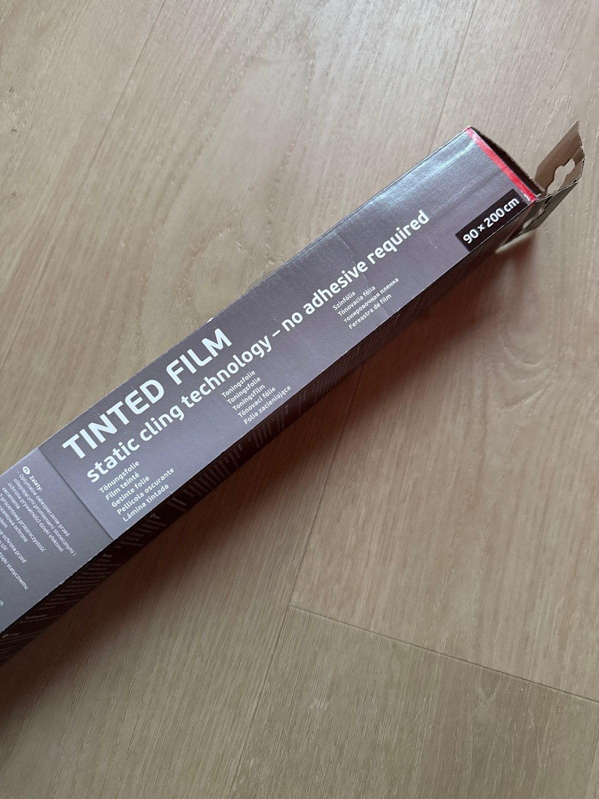 Getinte raamfolie - Statische folie van Hornbach, Doe-het-zelf en Verbouw, Ophalen, Gebruikt, Glasplaat