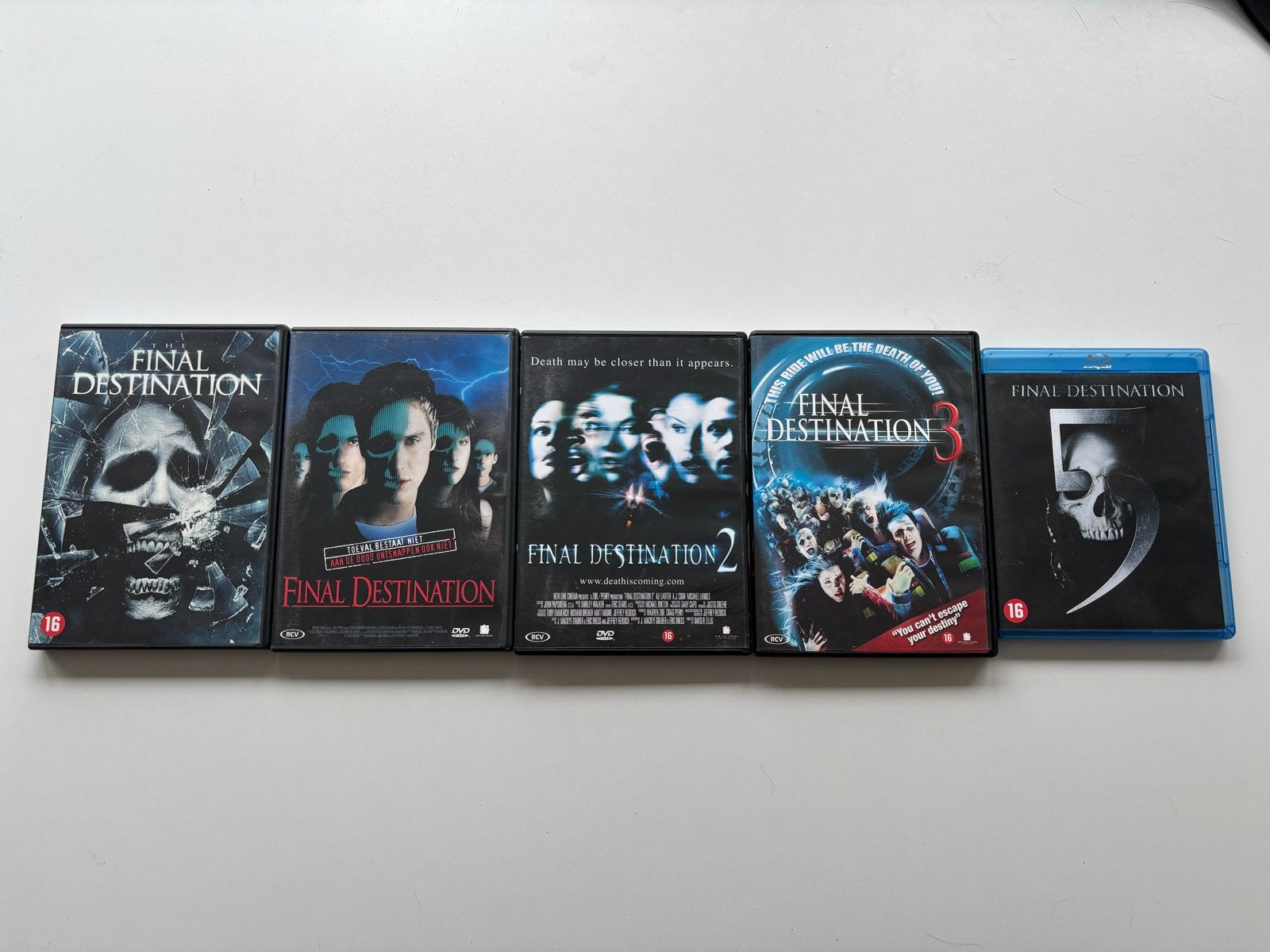 Final Destination DVD & Blu-ray Collectie (5 films), Cd's en Dvd's, Vanaf 16 jaar, Ophalen of Verzenden, Inclusief doosje, Gebruikt