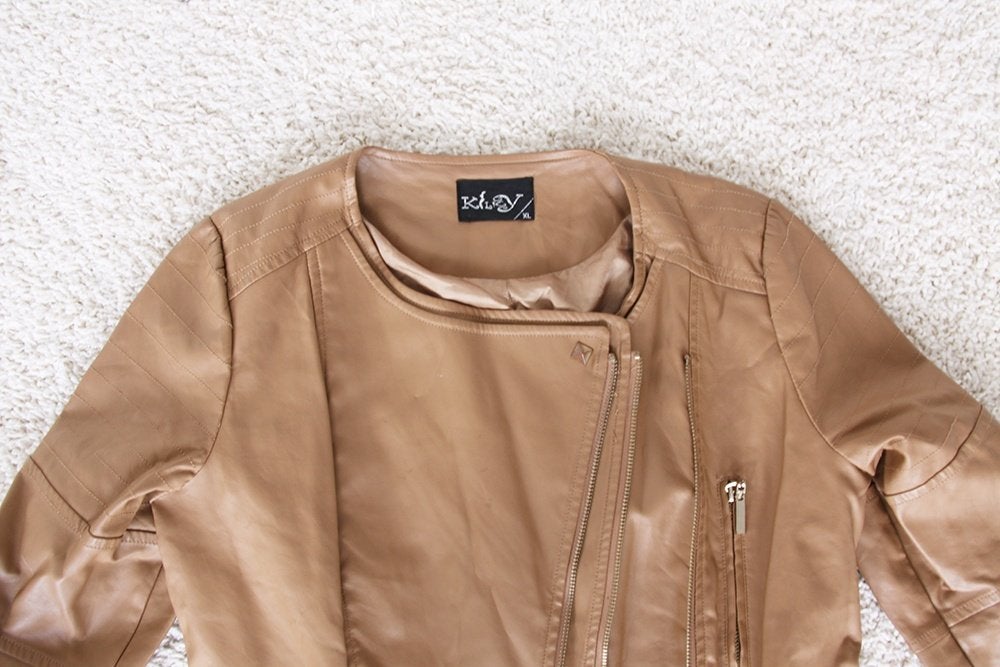 Zeer Mooie Kilky Leather Look Jas (XL) € 35,-, Bruin, Maat 46/48 (XL) of groter, Ophalen of Verzenden, Kilky