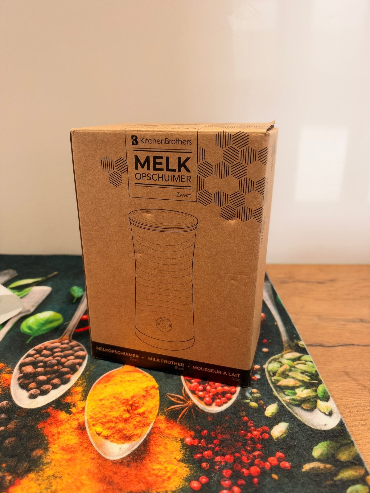 KitchenBrothers Melkopschuimer Zwart - nieuw, Witgoed en Apparatuur, Ophalen of Verzenden, Nieuw, Elektrische melkopschuimer