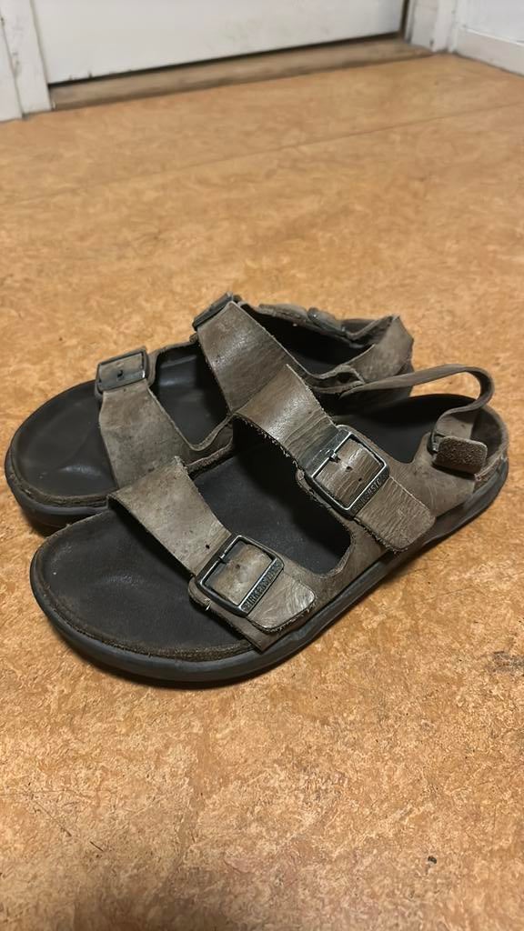 Birkenstock milano CT maat 45, Sandalen, Bruin, Ophalen of Verzenden, Gedragen