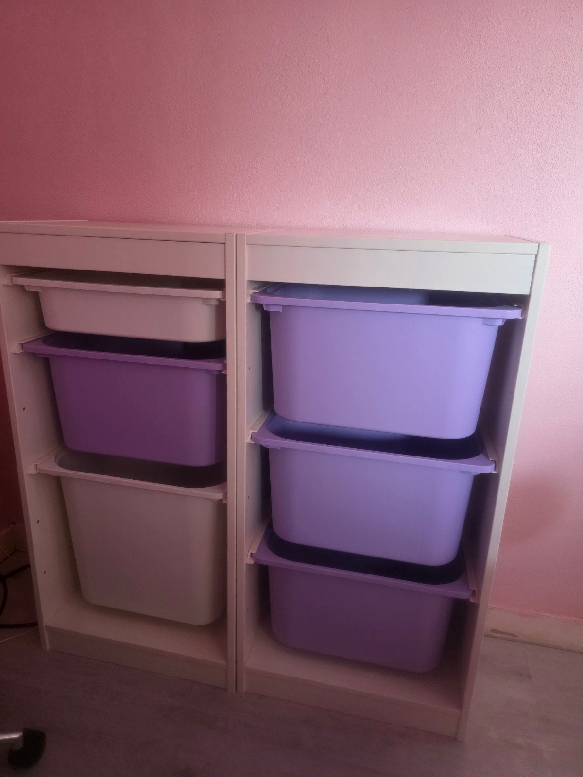 2x IKEA Trofast kast inclusief bakken, Kast, Zo goed als nieuw, 75 tot 100 cm, Minder dan 50 cm