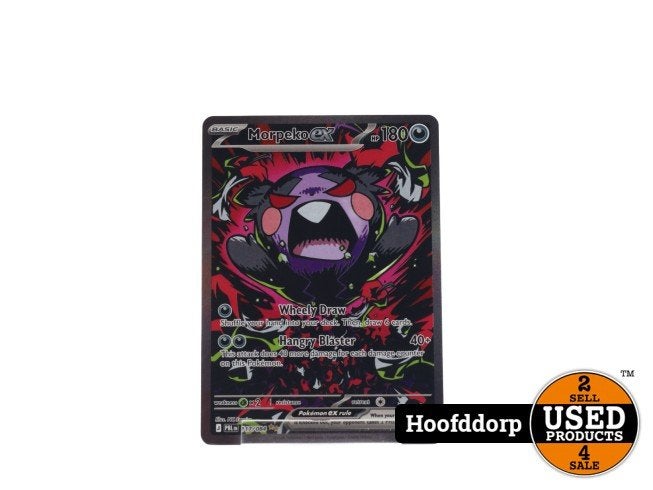 TCG Morpeko ex (PBL 117), Nintendo, Zo goed als nieuw, Support@nintendo.com, 11-1 Hokotate-cho, Kamitoba, Minami-ku
Kyoto 601-8501
Japan