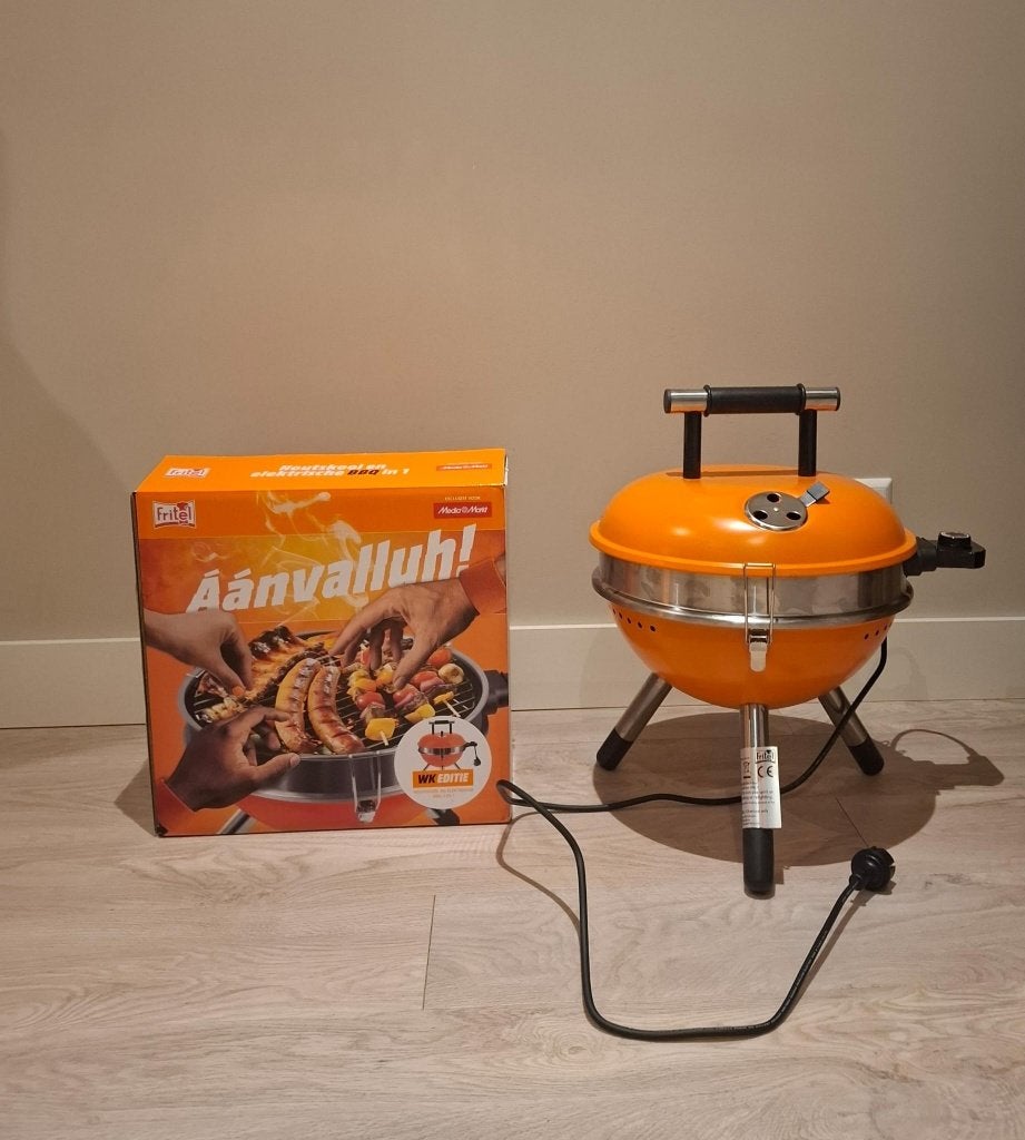 Elektrische and charcoal barbecue 2 in 1, Ophalen, Zo goed als nieuw, Fritel