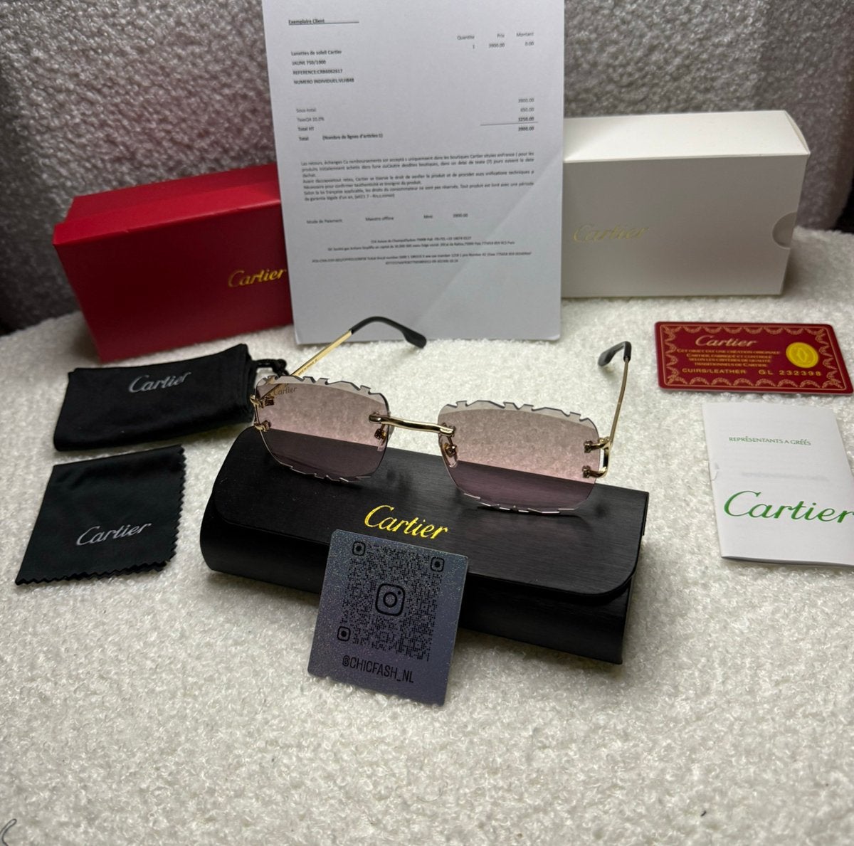 Cartier Diamond cut zonnebril, Ophalen of Verzenden, Zo goed als nieuw, Overige merken
