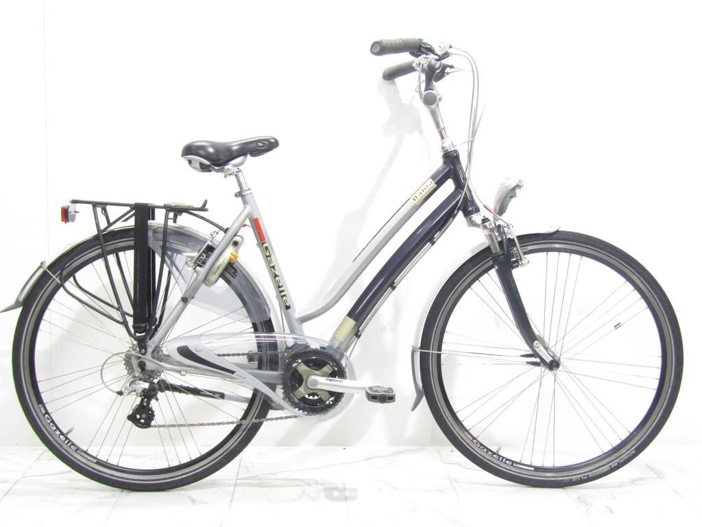 Gazelle Bahia blauw dames 53cm 28inch, 53 tot 56 cm, Gebruikt, Gazelle, Versnellingen