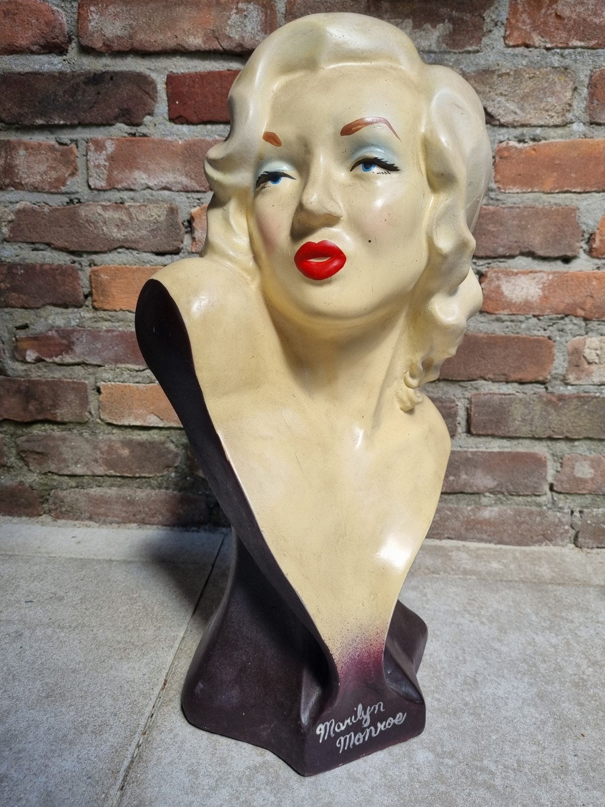 Marilyn Monroe Buste - Vintage Hollywood Decoratie, Antiek en Kunst, Beschilderd, Buste, Composieten, Modern