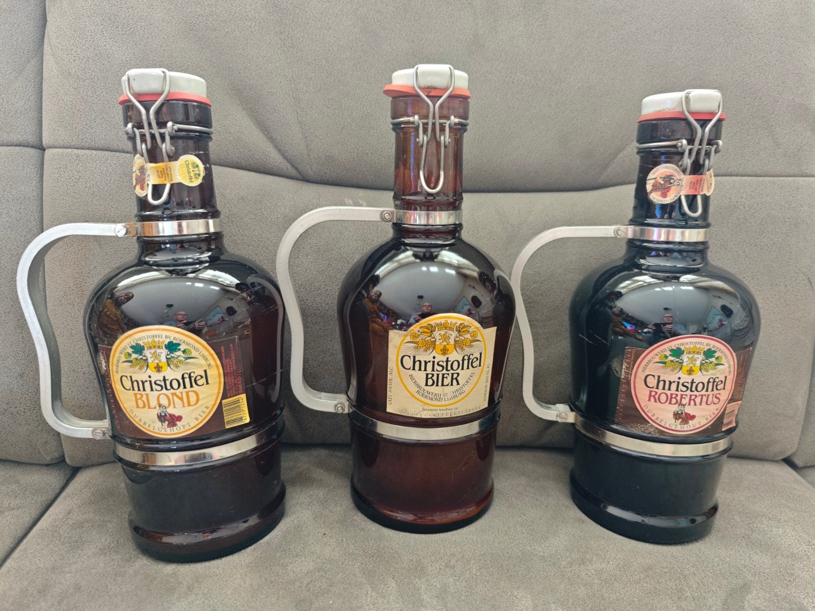 Vintage Christoffel bier kruiken ongeopend., Ophalen of Verzenden, Flesje(s), Overige merken