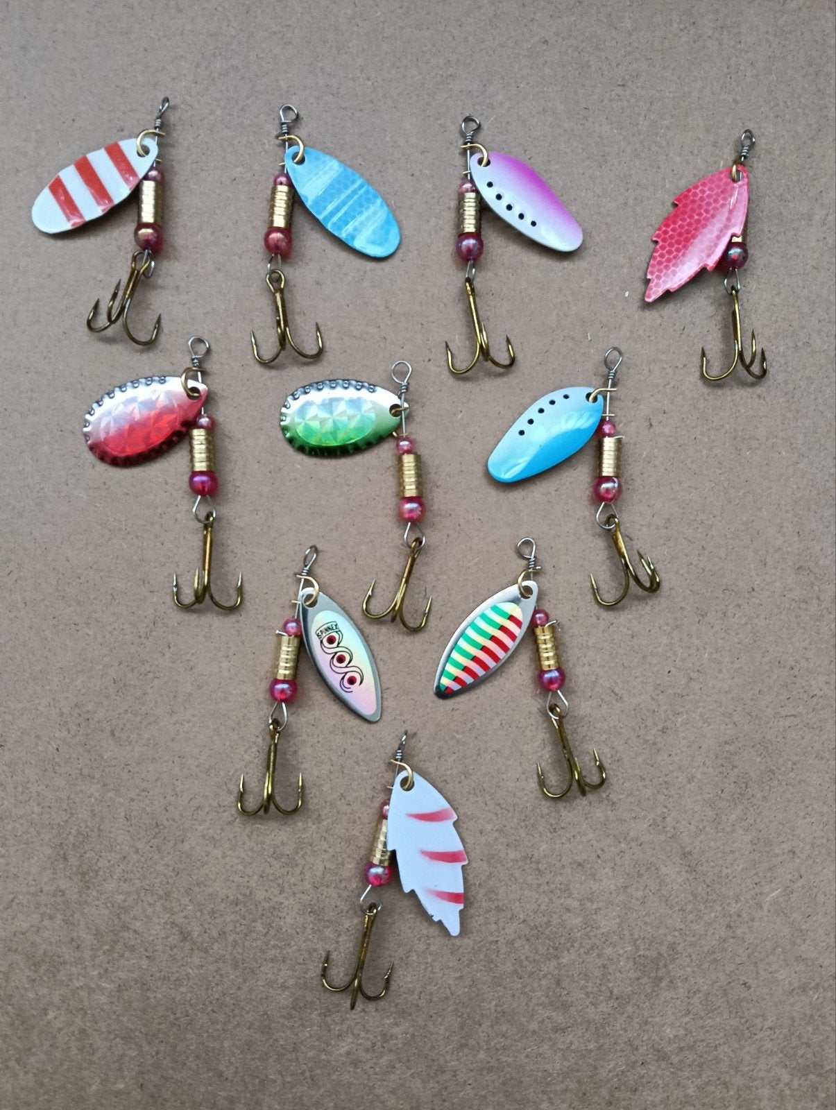 10x Kunstaas Blinker Set - 6cm, 3g - Roofvis Lokaas, Verzenden, Nieuw, Haak