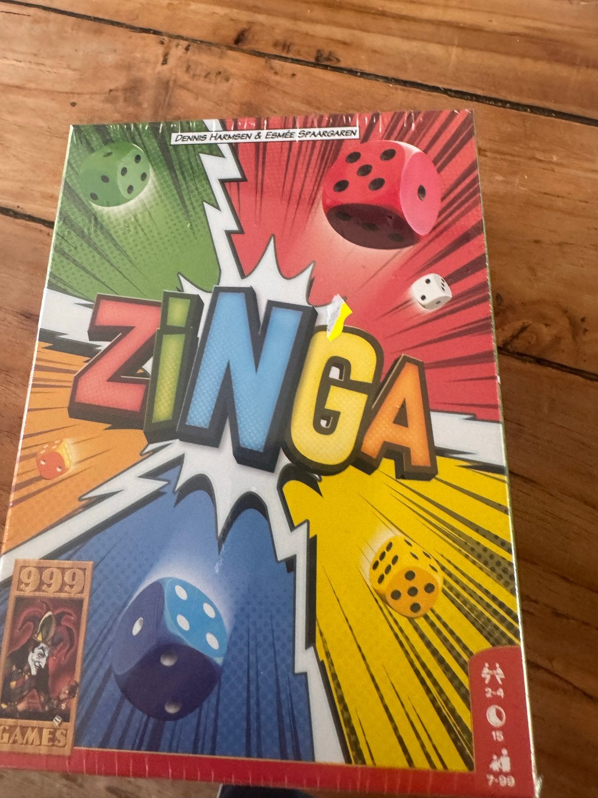 Zinga dobbelspel - Nieuw in verpakking - 999 Games, Drie of vier spelers, Ophalen of Verzenden, Nieuw
