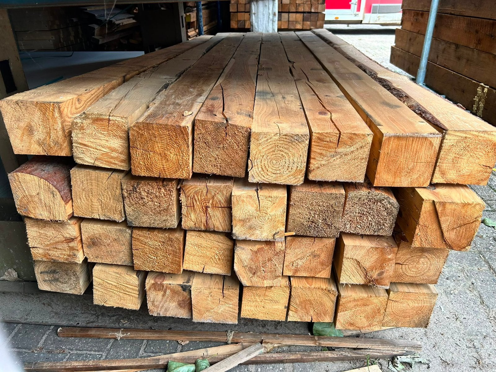 Gebruikte balken, Ophalen, Zo goed als nieuw, 250 cm of meer, Palen