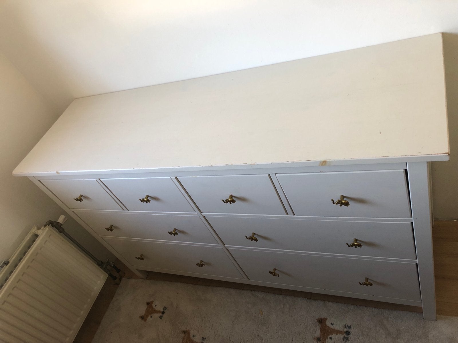 Ikea hemnes ladekast met leuke knoppen, Ophalen, Gebruikt, 5 laden of meer, 100 tot 150 cm
