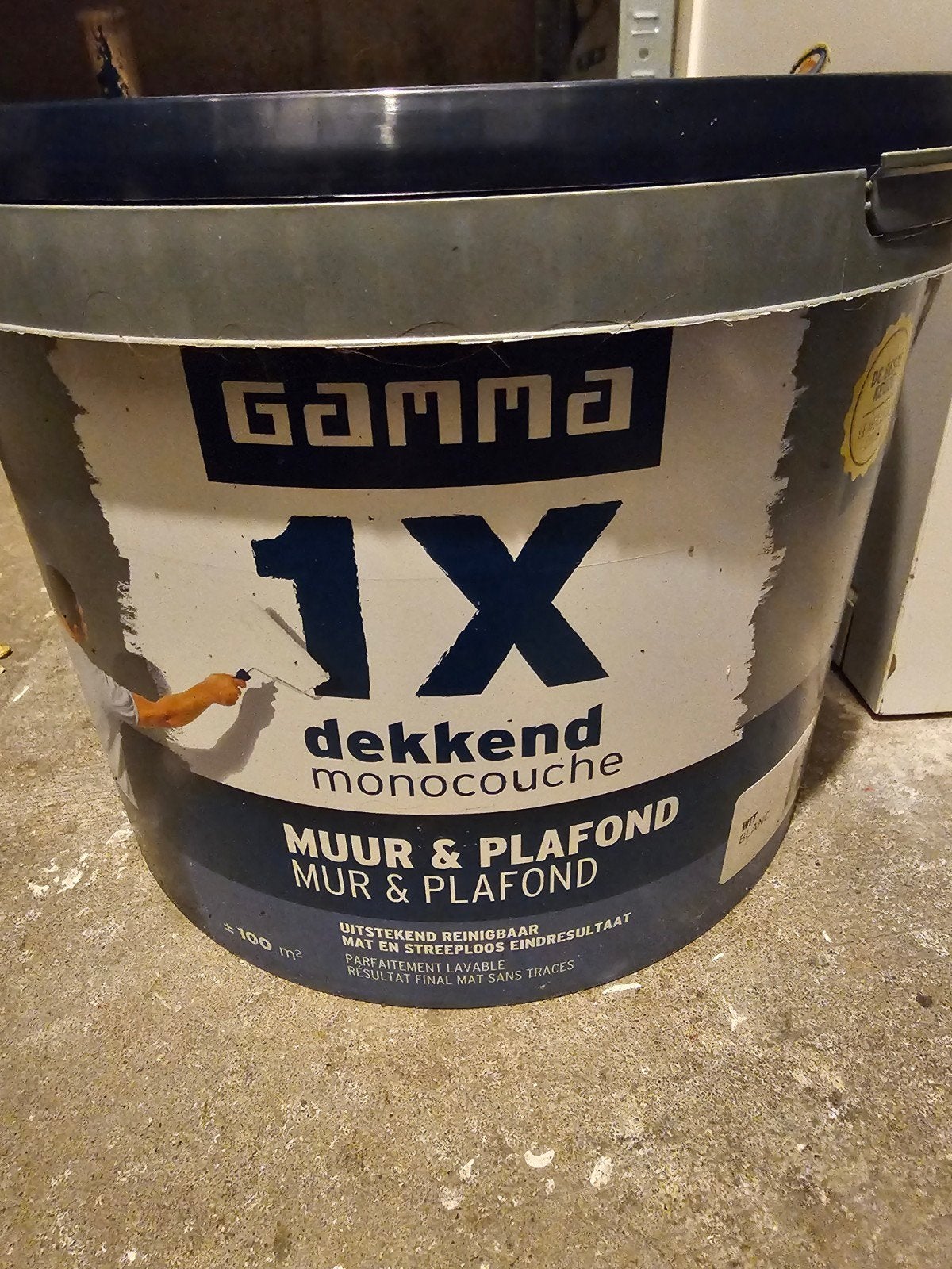2x Gamma Muur & Plafond Verf 10L - Dekkend Monocouche, Ophalen, Wit, Nieuw, Verf