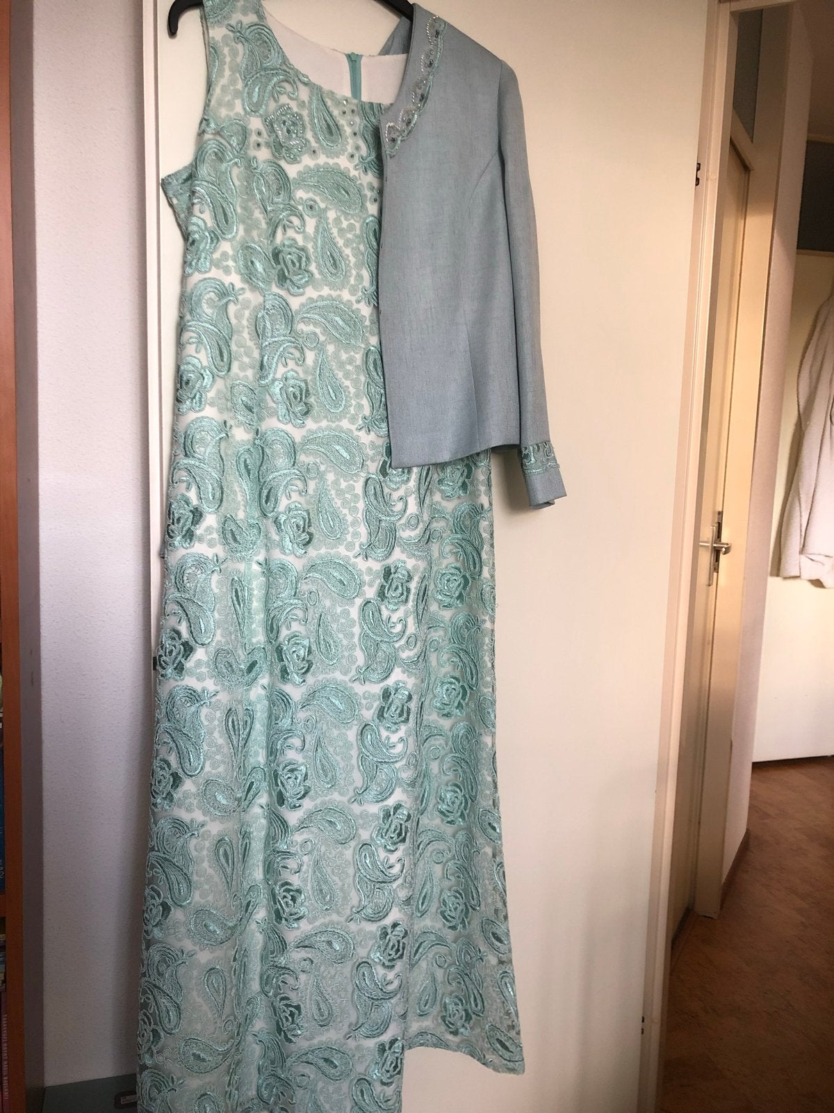 Elegante galajurk met jasje - Maat 46, Maat 38/40 (M), Galajurk, Ophalen of Verzenden, Zo goed als nieuw