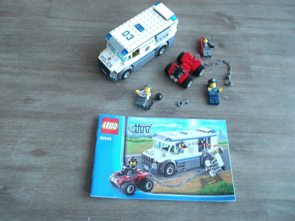 lego police 60043 prisoner transporter (2014), Ophalen of Verzenden, Gebruikt, Complete set, Lego