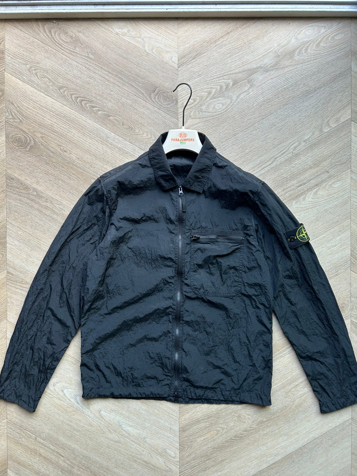 Stone island nylon metal jas maat M origineel, Ophalen of Verzenden, Zo goed als nieuw, Maat 48/50 (M), Zwart