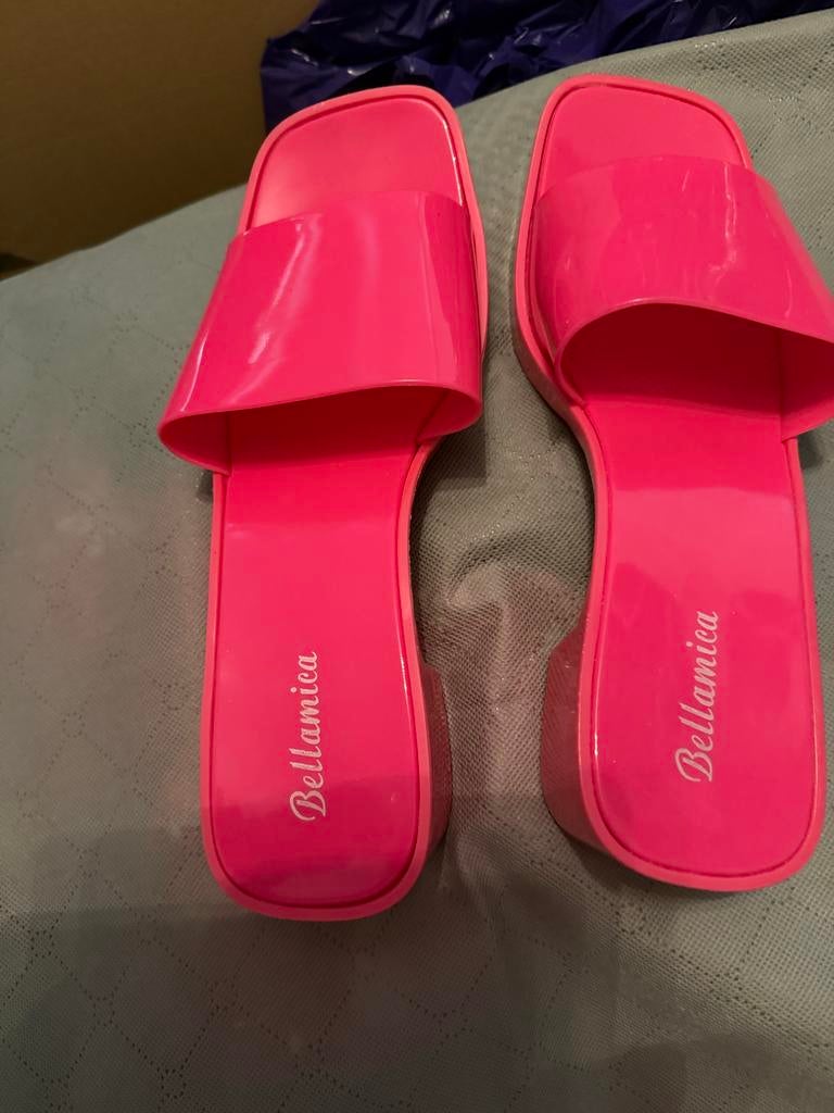 Bellamica rubber klompen roze maat 39 nieuw, Verzenden, Nieuw, Roze, Slippers