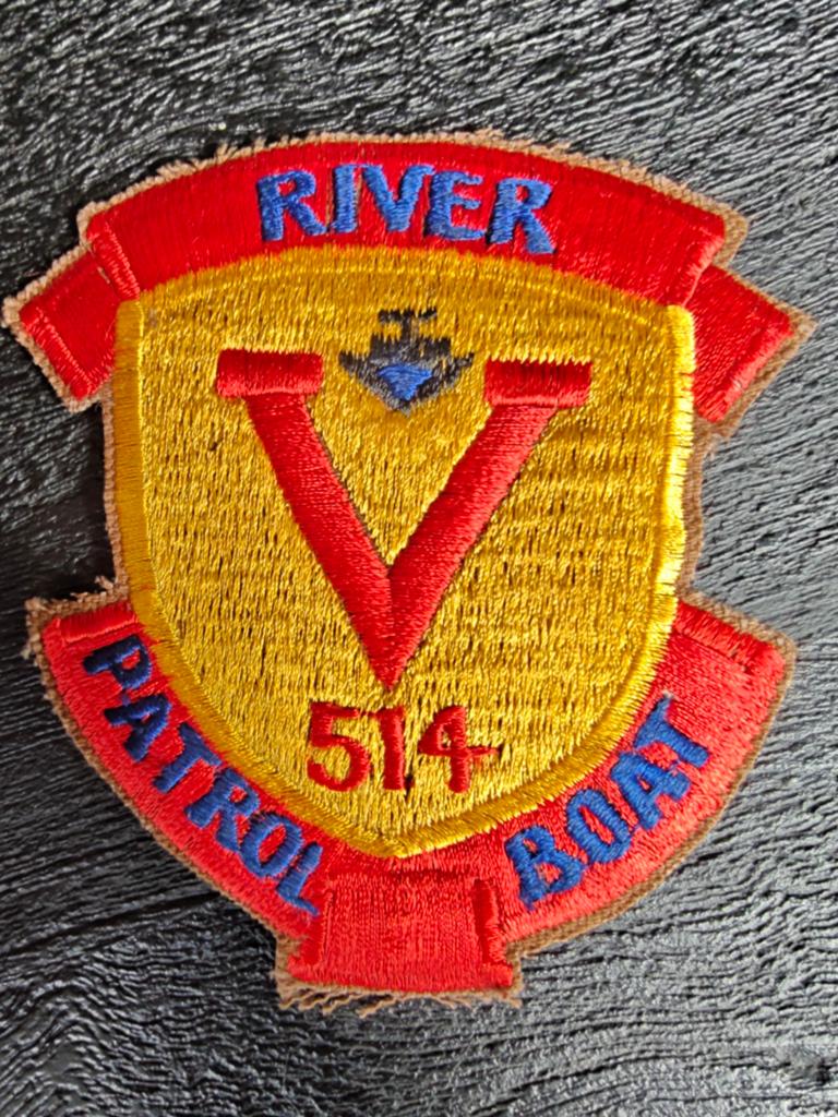 Patch , USN , US Navy PBR RIVER PATROL SECTION 514 Vietnamw, Ophalen of Verzenden, Marine, Amerika, Embleem of Badge