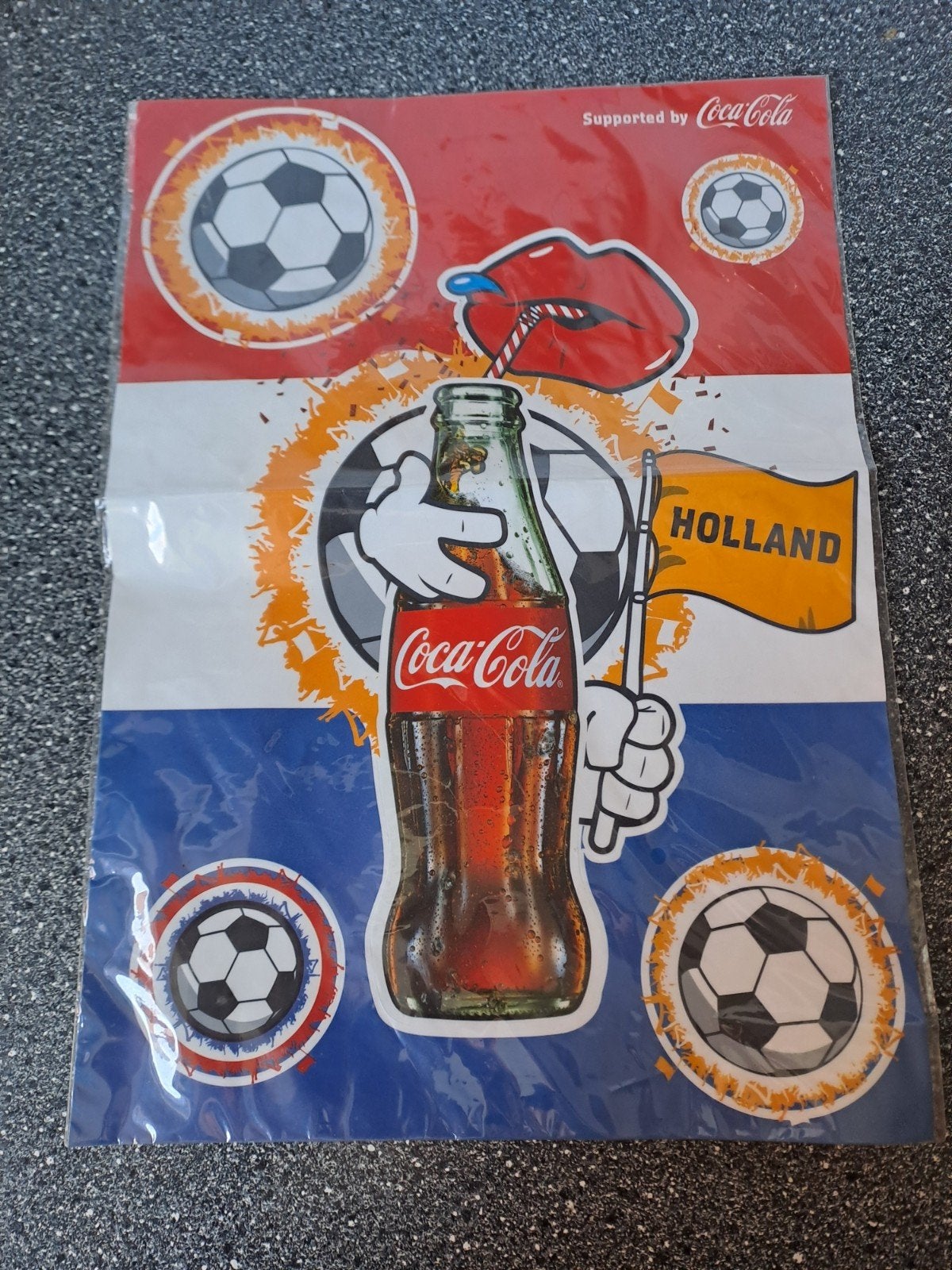 Coca-Cola Holland Voetbal Statische Stickers EK WK, Ophalen of Verzenden, Nieuw, Sport