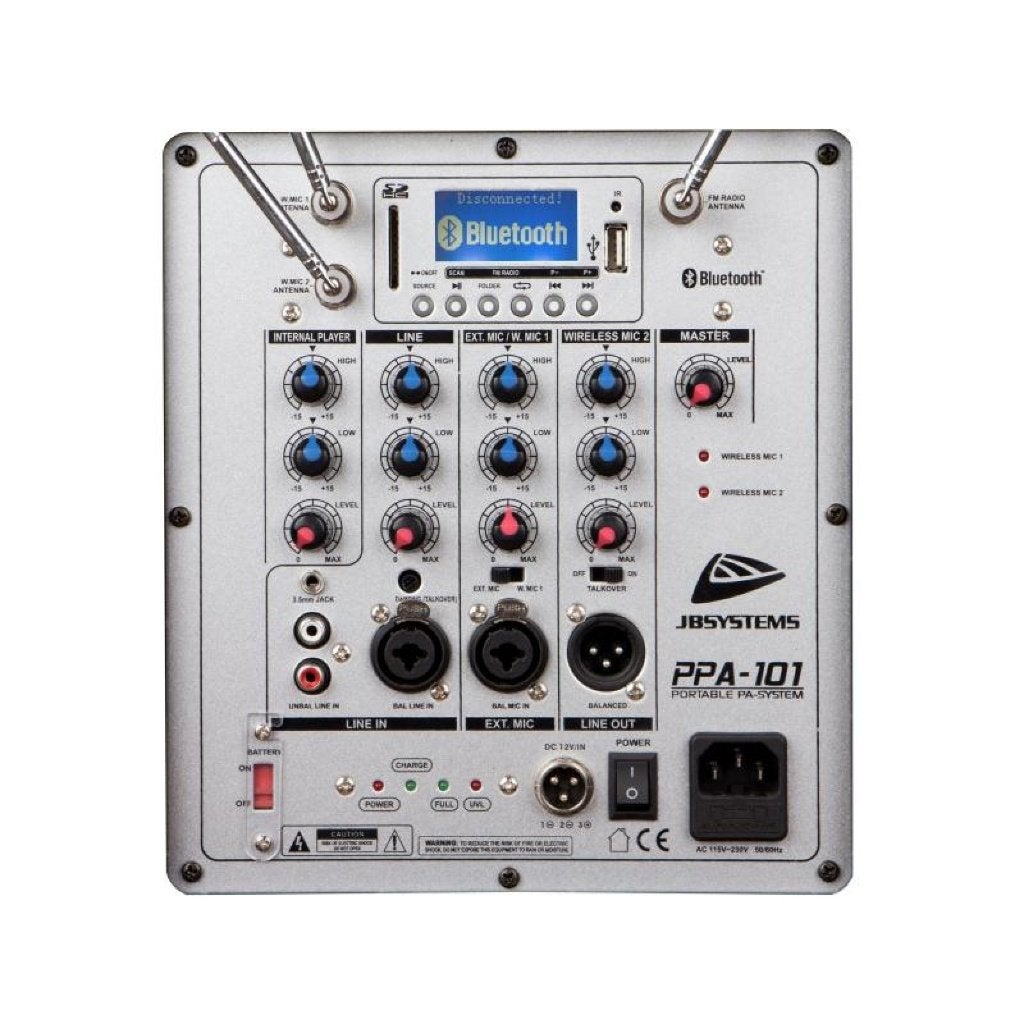 JB systems PPA-101 draagbaar geluidssysteem, Overige merken, Bluetooth, ., Overige typen