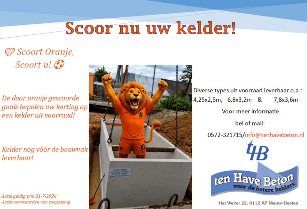 Prefab beton kelder, Zakelijke goederen, Machines en Bouw | Overig, Ophalen