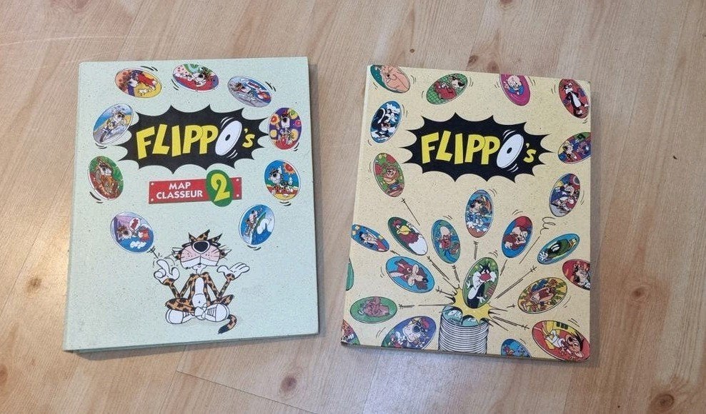 2 flippo albums met flippo's map 1 en 2, Verzamelen, Ophalen of Verzenden, Verzameling, Met verzamelmap(pen)