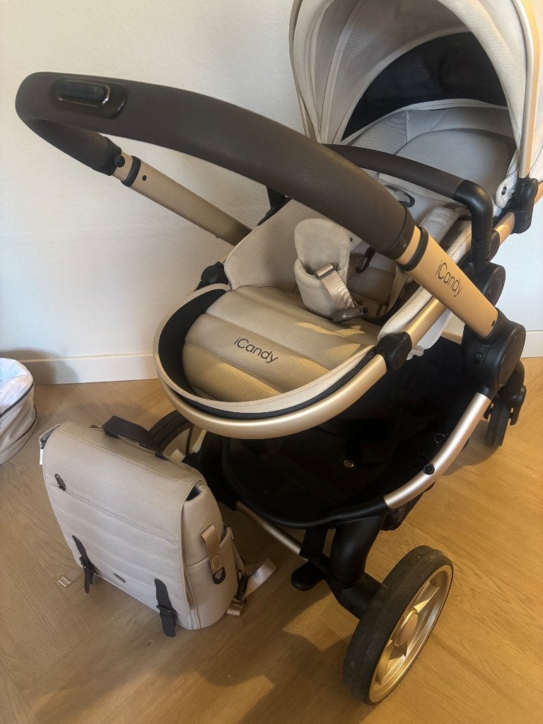 ICandy Peach 7 Kinderwagen 2-in-1 - Complete Bundel, Gebruikt, Met reiswieg, Ophalen, Kinderwagen