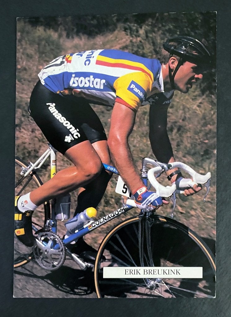 Wielertrui/wielershirt PANASONIC–ISOSTAR–1987–ERIK BREUKINK, Ophalen of Verzenden, Overige typen