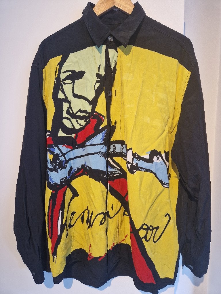 Herman Brood Guitarman 1994 overhemd mt L, 41/42, Kleding | Heren, Meerkleurig, Herman Brood, Ophalen of Verzenden, Halswijdte 41/42 (L)