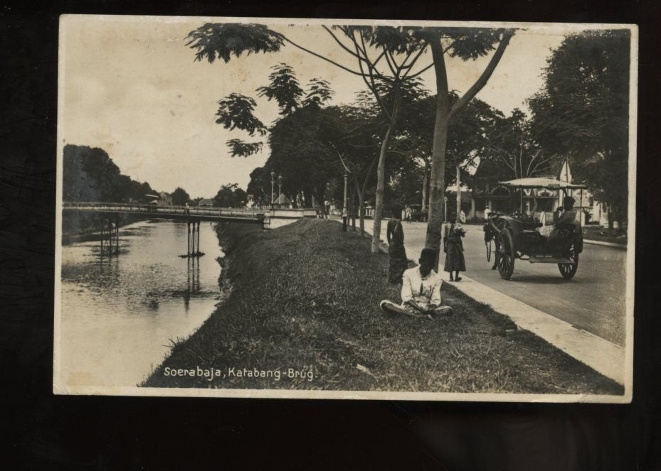 PHOTO 1930 Ned Indië  Katabang-bridge Surabaya Soerabaja, Ophalen of Verzenden, 1920 tot 1940, Buiten Europa