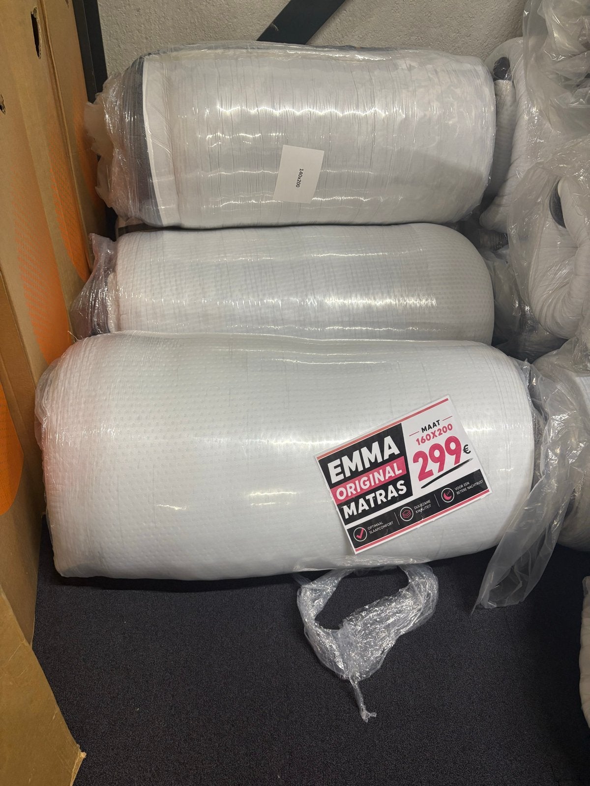 Emma Original Matras - Nieuw in verpakking, Huis en Inrichting, Ophalen of Verzenden, Matras, 200 cm, 160 cm
