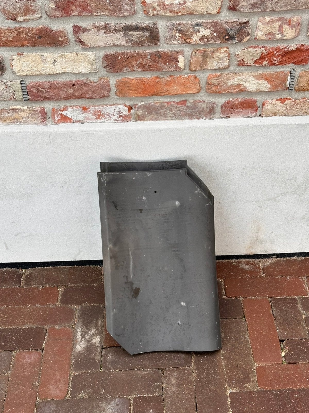 Oude holle dakpan blauwgesmoord oh-16 nieuw!, Ophalen, Steen of Klei, Blauw, Nieuw
