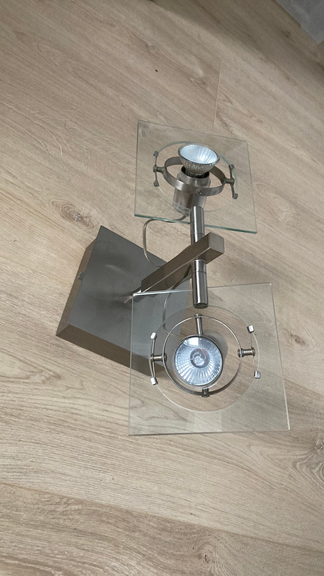 IKEA Fuga plafondlamp 2-spots, Halogeen, GU10, Ophalen of Verzenden, Zo goed als nieuw