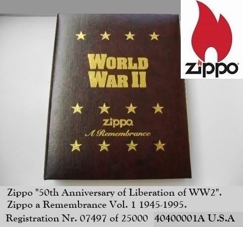 T.k.a. Zippo "50th Anniversery of Liberation of WW2"., Ophalen of Verzenden, Landmacht, Amerika, Overige typen