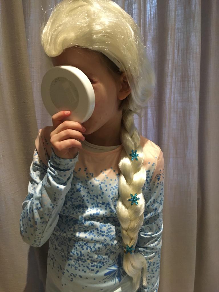 Nieuwe Elsa pruik uit Frozen 2 voor kids, Ophalen of Verzenden, Nieuw, 110 t/m 116, Meisje