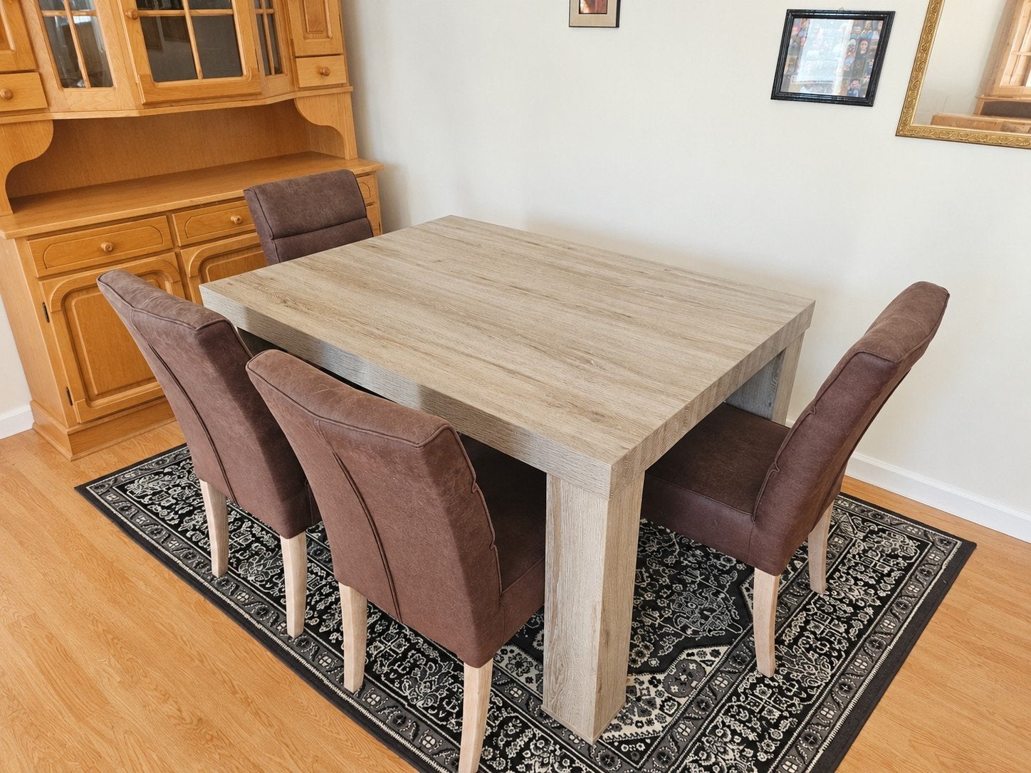 Eettafel en salontafel set - Zo goed als nieuw
