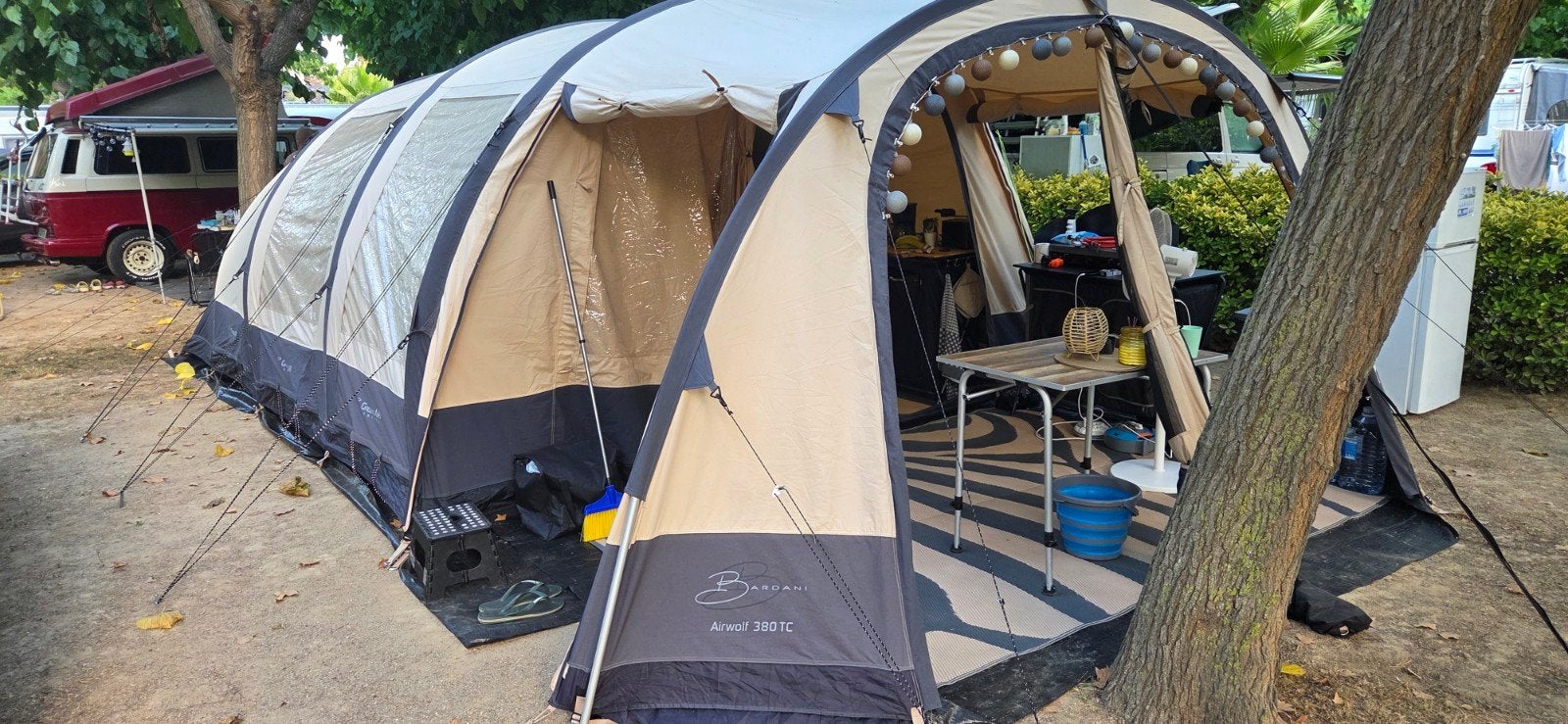Bardani Airwolf 380 TC tunneltent - 5 persoons, Ophalen, Zo goed als nieuw, Tot en met 5