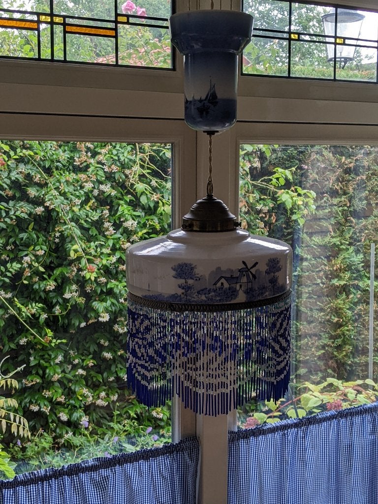 Prachtige oudhollandse lamp te koop!, Ophalen, E27 (groot), Minder dan 100 cm, Oud hollands