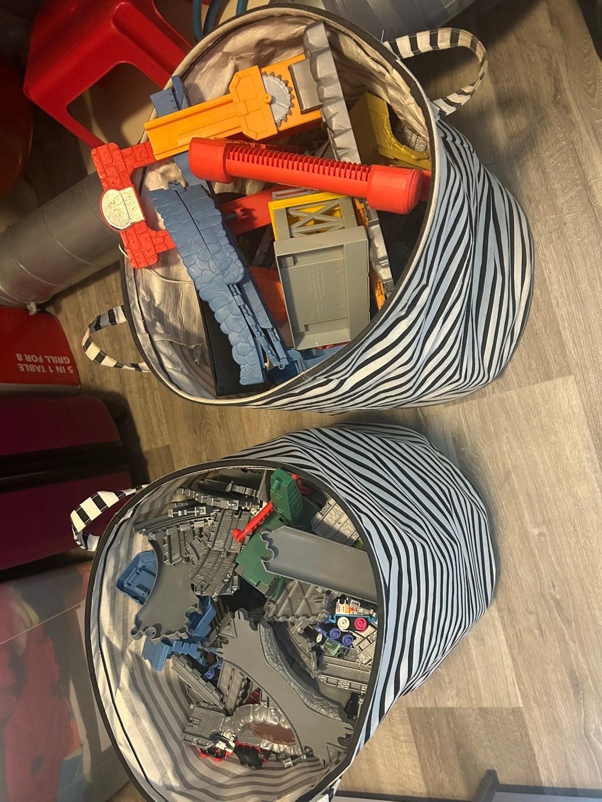 Grote treinbaan met wagonnetjes, Ophalen, Gebruikt, Handmatig, Overige merken