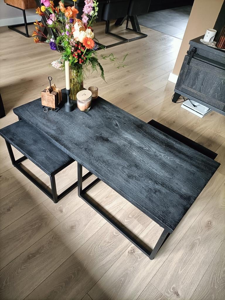 Salontafel, tafel 3 delig, Huis en Inrichting, 100 tot 150 cm, 50 tot 100 cm, Zo goed als nieuw, Minder dan 50 cm