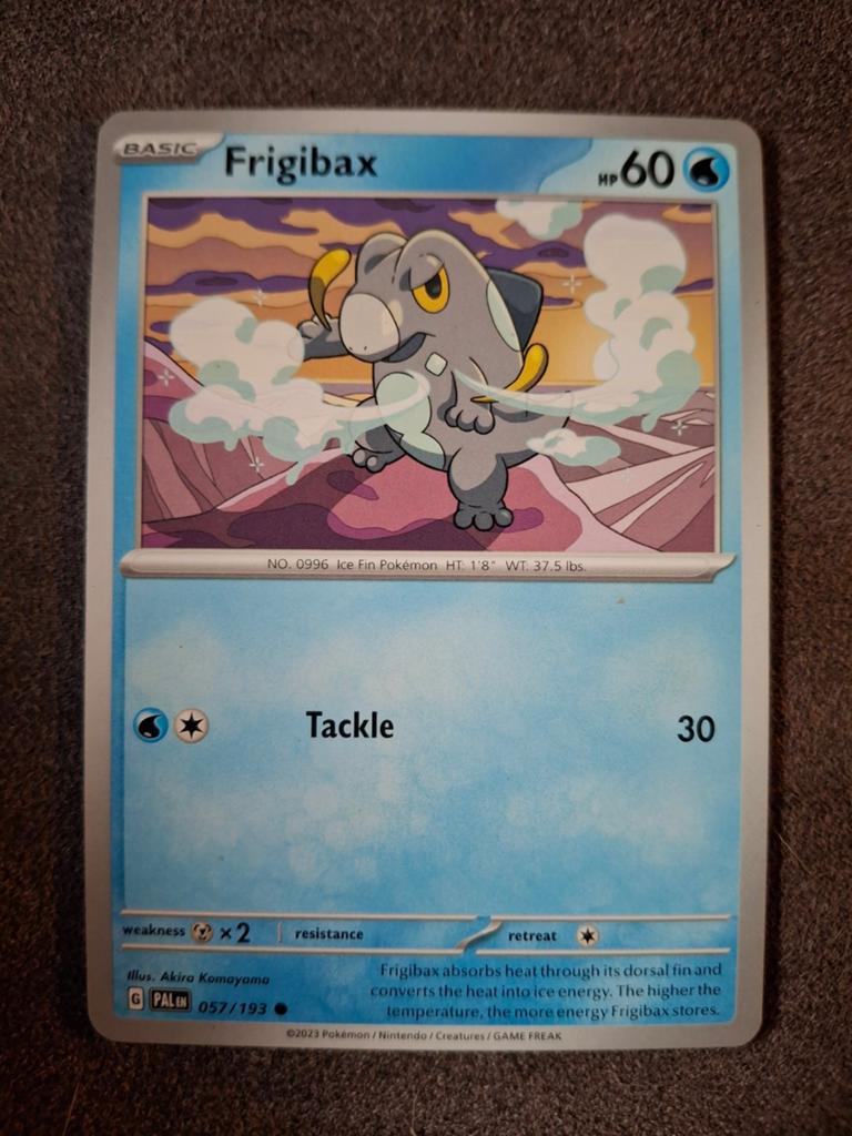 Frigibax Pokémon Kaart - Basic - 057/193, Ophalen of Verzenden, Zo goed als nieuw, Losse kaart