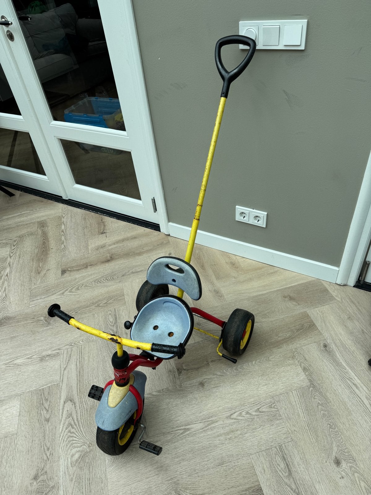 Puky driewieler met duwstang, Kinderen en Baby's, Speelgoed | Buiten | Voertuigen en Loopfietsen, Gebruikt, Overige typen, Ophalen
